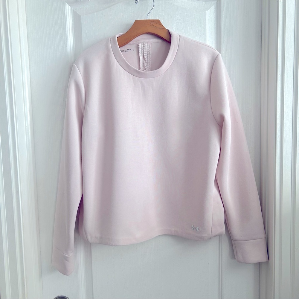 Under Armour Women Pink Sweatshirt Size Large